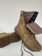 Берцы тактическая обувь натуральная гидрофобная кожа усиленная пятка и носок 41 Койот - изображение 7