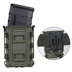 Підсумок IDOGEAR Mag Pouch для магазинів 5,56/7,62 мм, кріплення - затискач для ременя,колір- Ranger Green - зображення 3