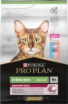Сухой корм для кошек Purina Pro Plan Sterilised Adult 1+ Savoury Duo для стерилизованных с треской и форелью