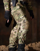 Військова форма (убакс та штани) з наколінниками та налокітниками Камуфляж XXL - зображення 3