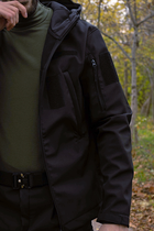 Тактическая куртка теплая Soft Shell черная Logos 4631-07 M - изображение 4