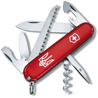 Складной нож Victorinox CAMPER UKRAINE Трезубец бел. 1.3613_T0010u