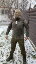 Тактическая флисовая кофта с защитой плечей SoftShell VOGEL Софтшел Олива XL - изображение 1