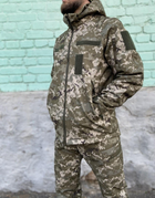 Куртка військова тактична демісезонна Софт Шелл Піксель 48-50 - зображення 4