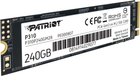 SSD диск Patriot P310 240GB M.2 2280 NVMe PCIe 3.0 x4 3D NAND TLC (P310P240GM28) - зображення 4