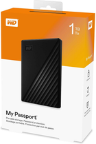 Dysk Twardy Western Digital My Passport 1TB WDBYVG0010BBK-WESN 2.5" USB 3.0 Zewnętrzny Czarny - obraz 7