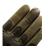 Тактические перчатки Touchscreen олива полное покрытие розмір L - изображение 6