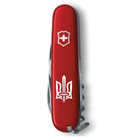 Нож складной швейцарский 91 мм/14 функций Victorinox CLIMBER UKRAINE Красный/Трезубец ОУН белый - изображение 4