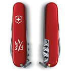 Ніж складаний швейцарський 91 мм/12 функцій Victorinox SPARTAN UKRAINE Червоний/Трезубець ЗСУ білий - зображення 2