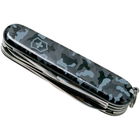 Нож складной швейцарский 91 мм/15 функций Victorinox HUNTSMAN Синий камуфляж - изображение 5