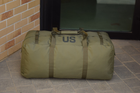 Большой военный тактический баул сумка тактическая US 130 литров цвет олива для передислокации ЗСУ - изображение 4