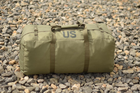 Большой военный тактический баул сумка тактическая US на 130 литров цвет олива для передислокации - изображение 7
