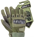 Перчатки тактические с кастетом Eagle олива XL - изображение 1