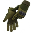 Перчатки Полнопалые Тактические /Военные с Закрытыми Пальцами Зеленые (Олива) ( M ) - изображение 3
