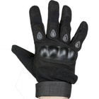 Рукавички тактичні із закритими пальцями - Військові осінньо-зимові Розмір M Чорні - зображення 3