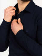 Koszulka polo męska z długim rękawem Vela Blu V22012N-663 S Granatowa (2000381900034) - obraz 3