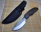 Нож охотничий походный с деревянной рукоятью в чехле USA 480 - изображение 1