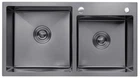 Кухонная мойка Kroner KRP Schwarze - 7843ZHM PVD (3.0/1.0 мм)