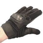 Перчатки тактические кожаные полнопалые Mil-tec с защитой черные (112504402_2XL) размер 2XL - изображение 7