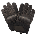 Перчатки тактические кожаные полнопалые Mil-tec с защитой черные (112504402_2XL) размер 2XL - изображение 11