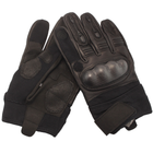 Перчатки тактические кожаные полнопалые Mil-tec с защитой черные (112504402_2XL) размер 2XL - изображение 12