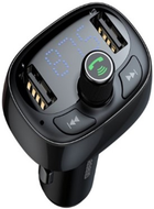 FM-трансмітер Baseus T-Typed MP3 Car Charger S-09A Black (CCTM-01) - зображення 1