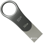 Pendrive Silicon Power Mobile C80 32GB srebrny (SP032GBUC3C80V1S) - obraz 1