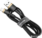 Кабель Baseus Cafule Cable Lightning – USB 1.0 м 2 A Black-Gold (CALKLF-BV1) - зображення 1
