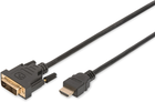 Kabel Digitus Assmann HDMI do DVI-D (AM/AM) 2 m Czarny (AK-330300-020-S) - obraz 1