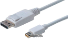 Кабель Digitus mini DisplayPort - DisplayPort (AM/AM) 3 м White (AK-340102-030-W) - зображення 1