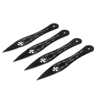 Ножі метальні комплект 4 в 1 Black Fire - зображення 1