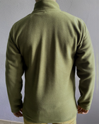 Комплект военная футболка с длинным рукавом + тактическая флисовая кофта (удлиненная) + военный гольф (водолазка) с начесом Cedra Military L Оливковый + Темно-серый + Пиксель - изображение 8