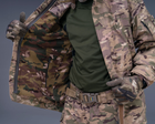 Тактическая штурмовая куртка UATAC Gen 5.2 S Мультикам Степь c флисовой парой - изображение 9