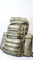 Водостійкий Міцний Військовий Тактичний Рюкзак На 90л WolfTrap Мультикам - зображення 3