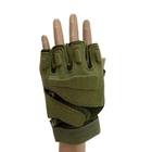 Перчатки тактические SP-Sport BC-8811 с открытыми пальцами размер L Оливковый - изображение 5