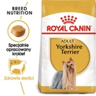 Sucha karma dla dorosłych psów rasy yorkshire terrier Royal Canin Yorkshire Terrier Adult w wieku 10 miesięcy i powyżej 500 g (3182550710046) (3051005) - obraz 3