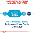 Sucha karma dla szczeniąt dużych ras Royal Canin Maxi Puppy do 15 miesiąca życia 15 kg (30061501/11423) (3182550402163/0262558402167) - obraz 5