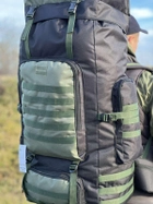 Рюкзак тактический 100 литров объем, военный тактичний рюкзак 100л, водоотталкивающий оксфорд, Bounce ar. VA-100L-OL, цвет олива - изображение 3