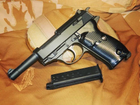 Дитячий Пістолет Galaxy G21 Walther P38 Страйкбольний метал, пластик стріляє кульками 6 мм Чорний - зображення 2