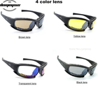 Тактические баллистические спортивные очки Daisy X7 (4 сменных линзы) + чехол - изображение 7