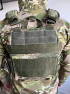 Плитоноска з швидким скидом темний мультикам, військовий з підсумками, турецька камуфляжна ASDAG 5452 - зображення 3