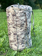 Баул на 120 литров для вещей. Армейский рюкзак сумка военная. Пиксель - изображение 8