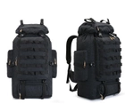 Рюкзак тактичний туристичний розсувний XS-F22 100л чорний - зображення 2