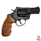 Револьвер под патрон Флобера STALKER 4 мм 2,5 Black (корич. рук.) - изображение 2