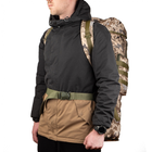 Большой тактический военный рюкзак, объем 80 литров, влагоотталкивающий и износостойкий. Цвет пиксель. - изображение 7