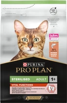 Сухой корм для кошек Purina Pro Plan Sterilised Adult 1+ Vital Functions с лососем