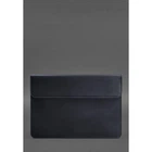 Кожаный чехол-конверт на магнитах для MacBook 13 Синий Crazy Horse 4422473