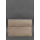 Шкіряний чохол-конверт на магнітах для MacBook 13 Світло-бежевий