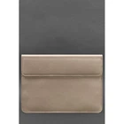 Шкіряний чохол-конверт на магнітах для MacBook 15 дюйм Світло-бежевий