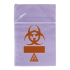 Пакет для транспортування біоматеріалів Biohazard з подвійною кишенею Фіолетовий Biosigma - зображення 1